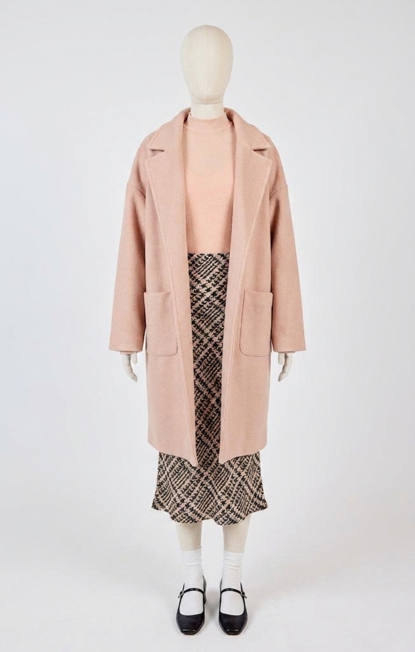 NEW SADIE & SAGE hayley open coat in rose